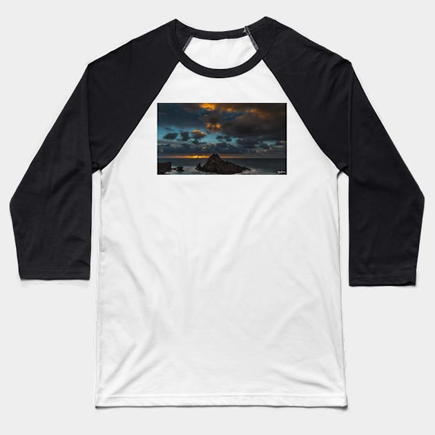 Sugarloaf Sky Baseball T-Shirt by lordveritas